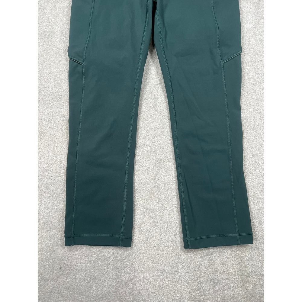 Lululemon Speed Up Crop 21" Dark Forest Green Luxtreme Running Leggings Size 4 - Picture 6 of 12